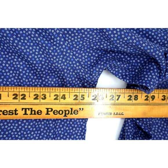 David Donahue Men’s Shirt Blue Cotton Long Sleeves Business Preppy Classic - Picture 8 of 8